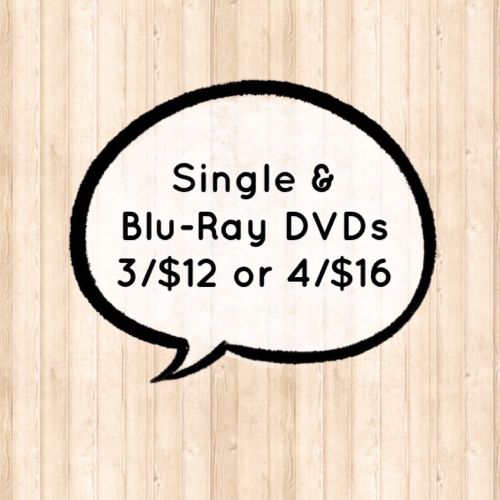 🔴ALL $5 and $7🔴 DVDs are 3/$12 or 4/$16